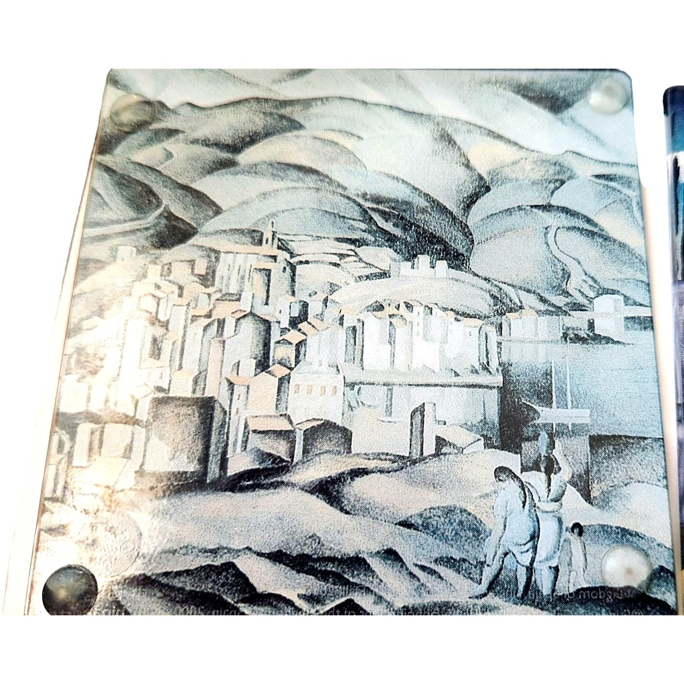 Coasters Glass  Salvador Dali's Artwork Graphics  4 " x  4 "  Set of 4  Rubber Feet