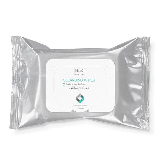 Obagi SUZANOBAGIMD On The Go Hypoallergenic Facial Cleansing Wipes 25 in package
