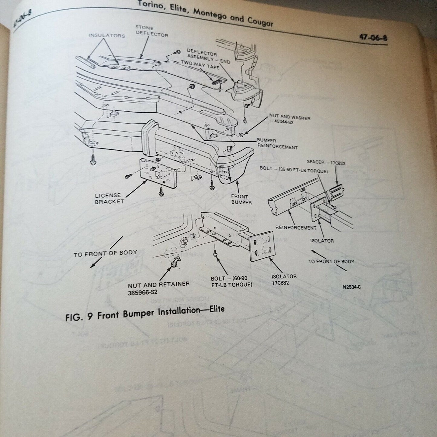 1975 - 1976  Ford Motor Company Body  Car Shop Manual Vol 4 Body 1975