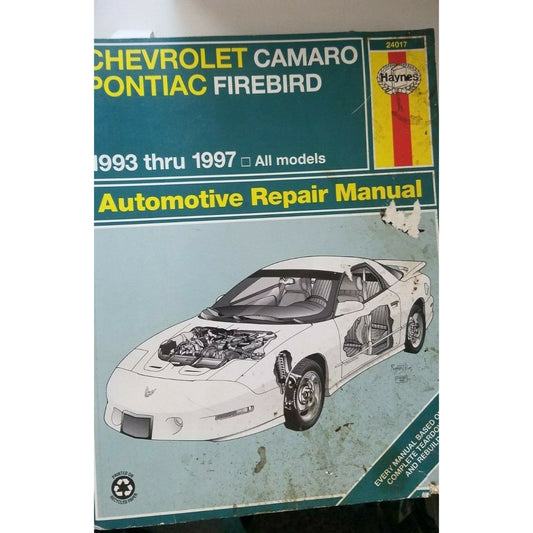 1993- 1997 Haynes Chevrolet Camaro Pontiac Firebird  thru  Auto Repair Manual