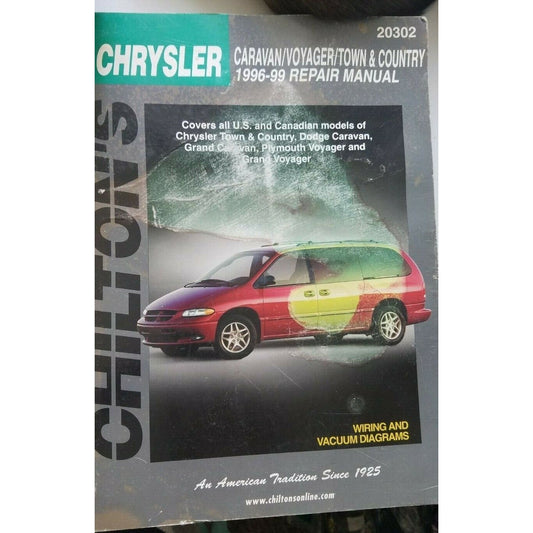 1996 - 99 Chilton's Chrysler Caravan Voyager Town & Country  Repair Manual