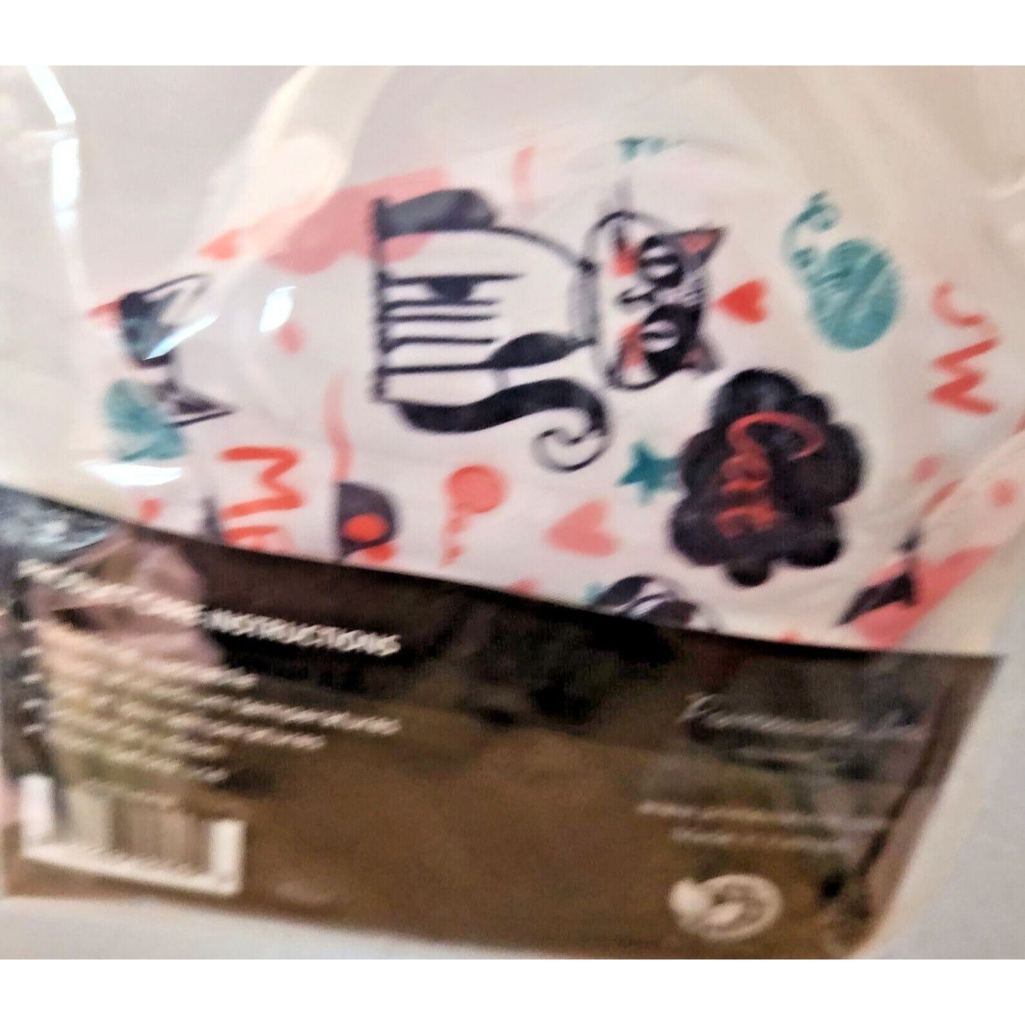 Primeware Mask Meow Cats Design Kids 2 pack 2 layers 100 % Polyester Washable