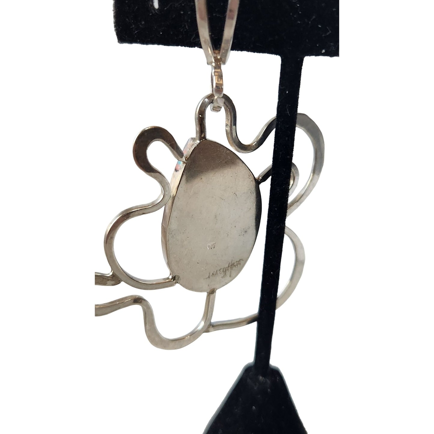 Pendant 925 Silver and Sigillate Purple 16.8 Grams Jerry Harr 32 mm x 20 mm Stone
