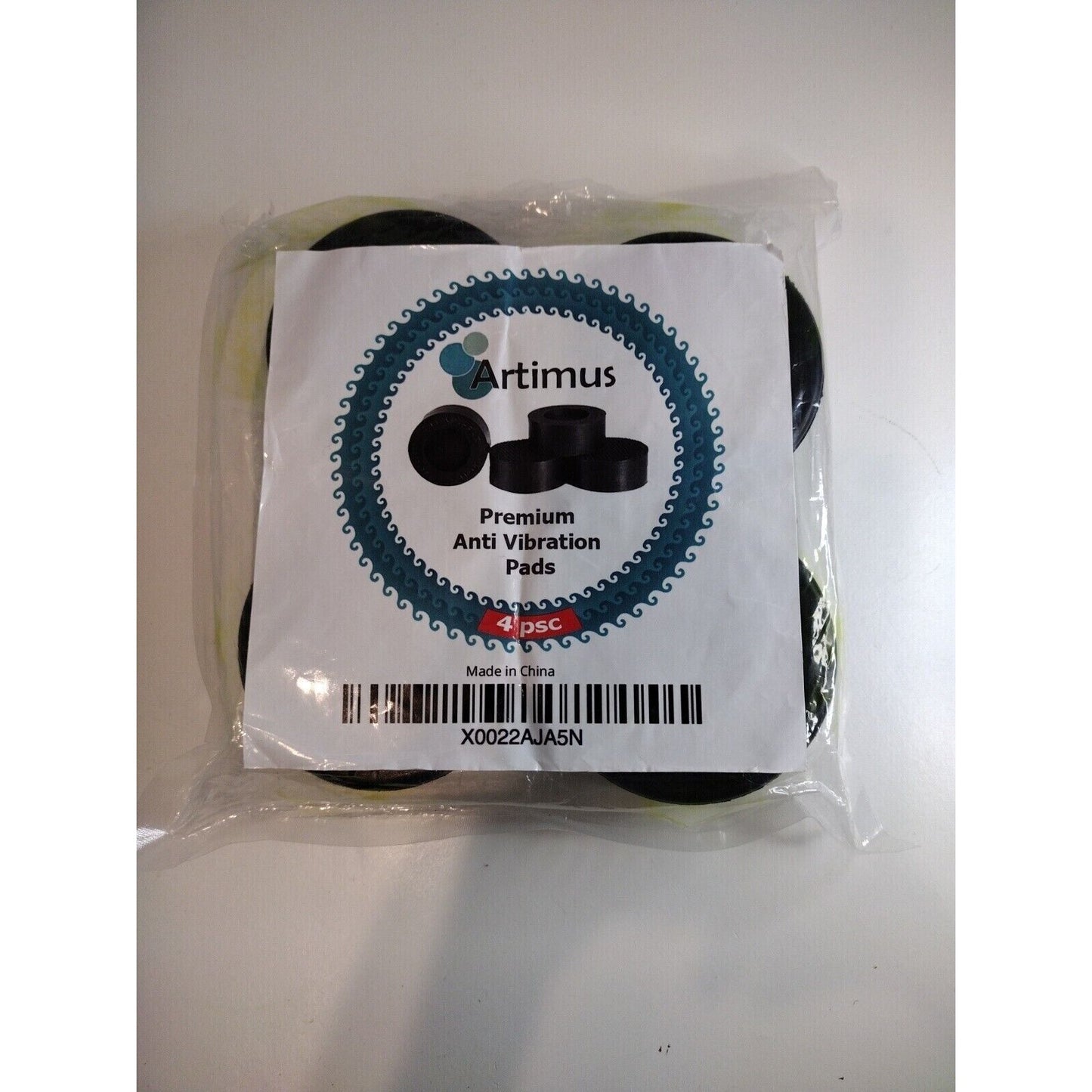 Artimus Premium Anti Vibration Pads 4 PC Black