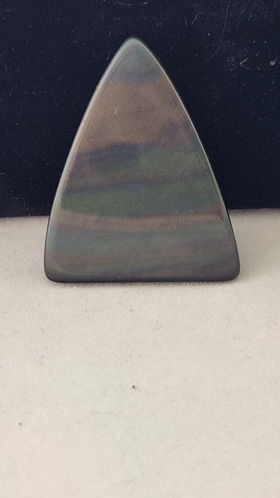 Gemstones Loose Obsidian  Cabochon 8.9 gr Pendant Size 40 mm x 32 mm x 5 mm