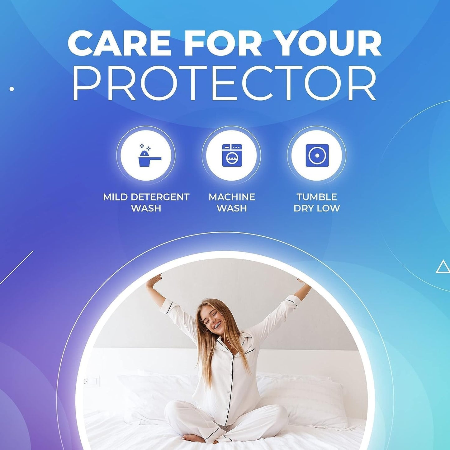 PlushDeluxe Premium Mattress Encasement - Zippered Waterproof BedCover, 6-Sided Protection - Hypoallergenic Terry Fabric - Protects Against