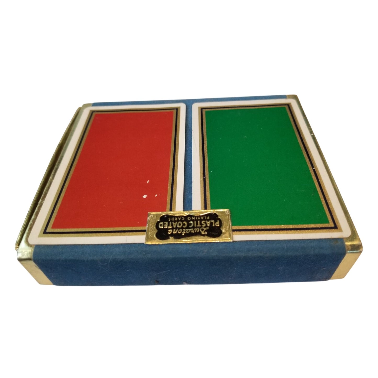 Cards Playing Plastic Coated Duratone Playing Cards set of 2  Full Decks 1 Green 1 Red
