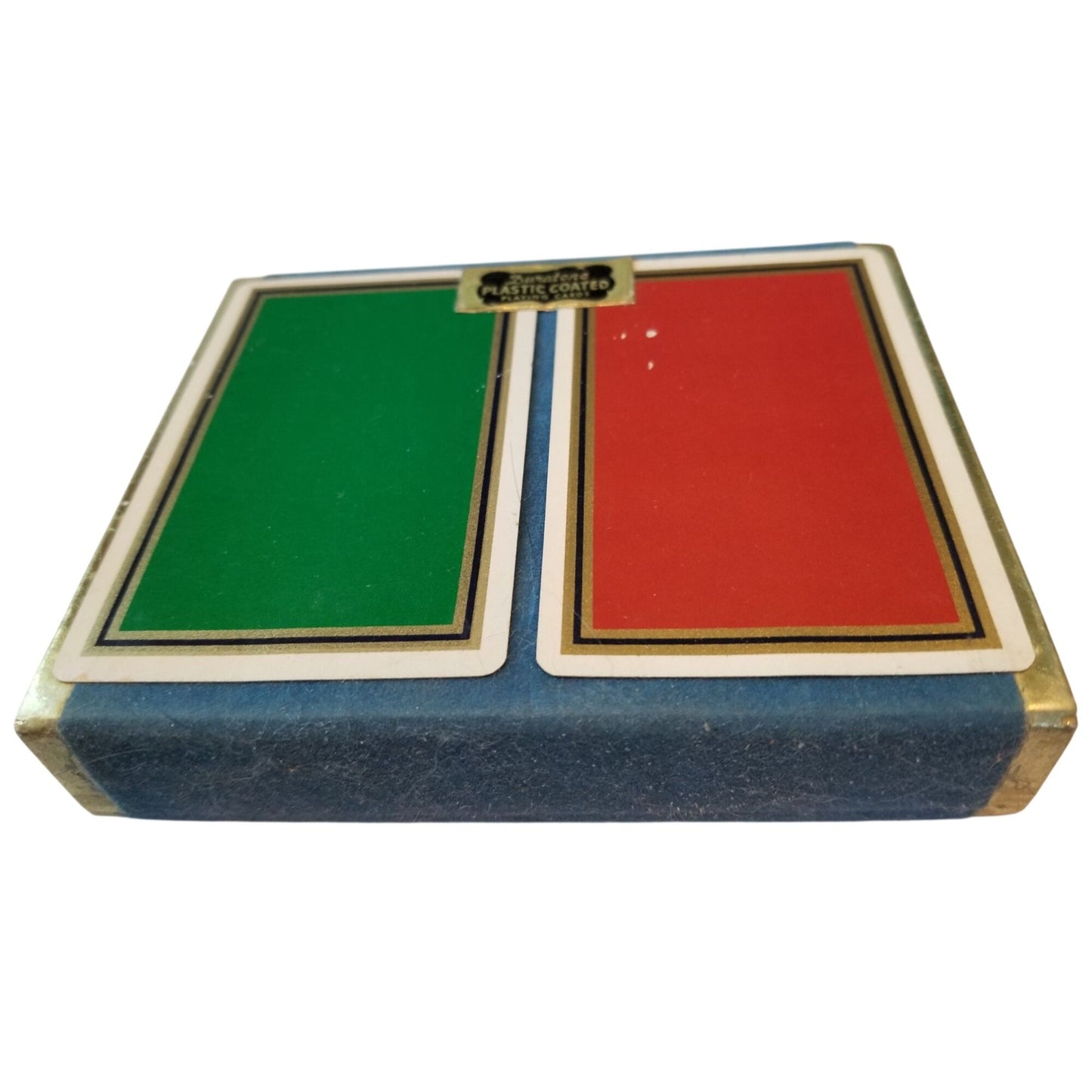 Cards Playing Plastic Coated Duratone Playing Cards set of 2  Full Decks 1 Green 1 Red