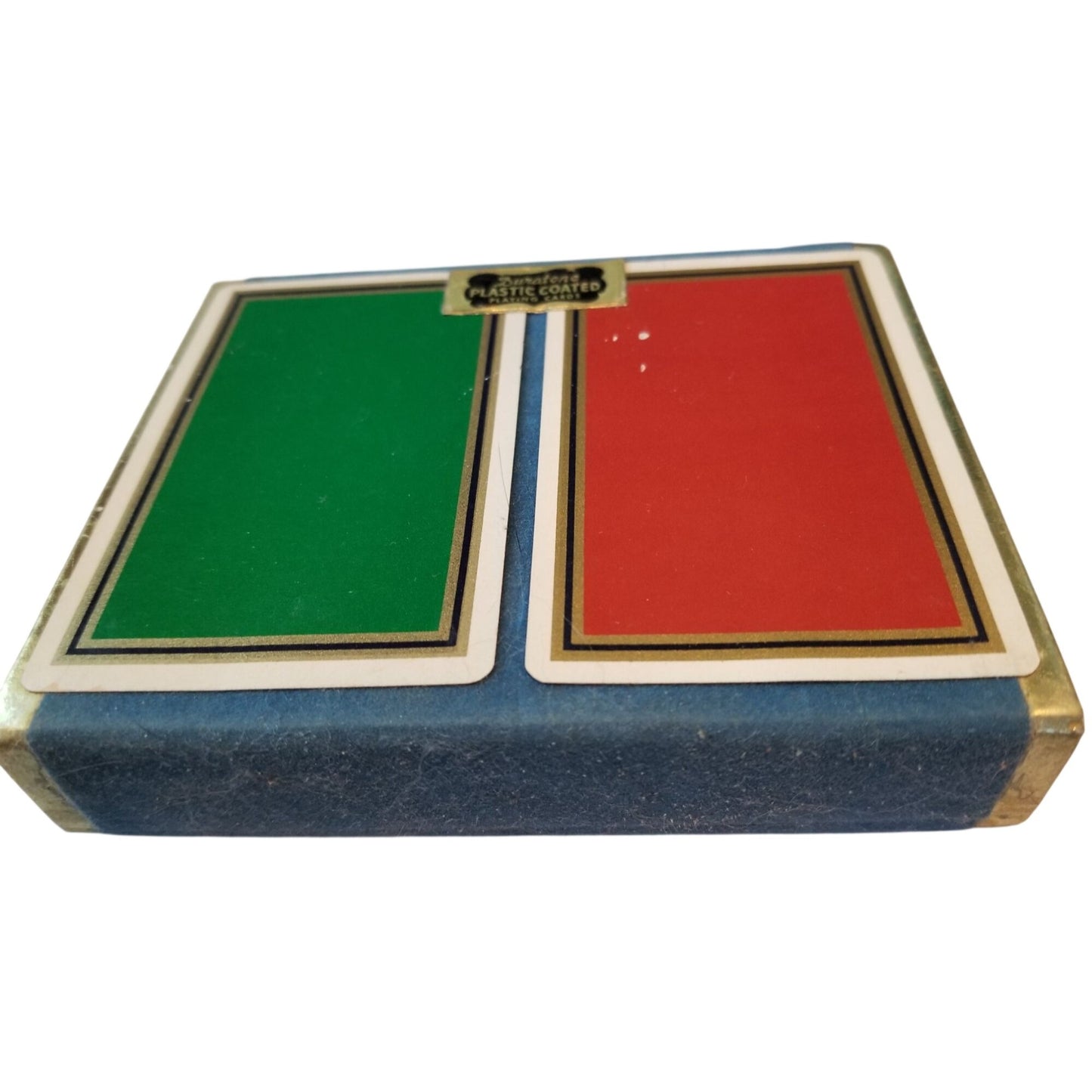 Cards Playing Plastic Coated Duratone Playing Cards set of 2  Full Decks 1 Green 1 Red