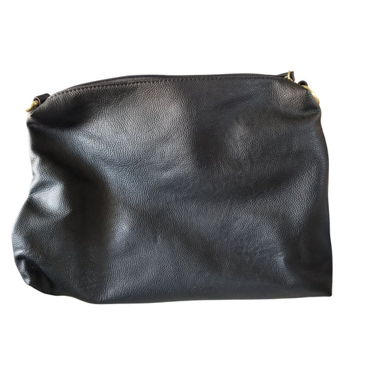 Purse Bag  Joy Susan Black Brown Filagree 12 ' x 9" Zip Pocket 2 Slip pockets Zip Top Handle
