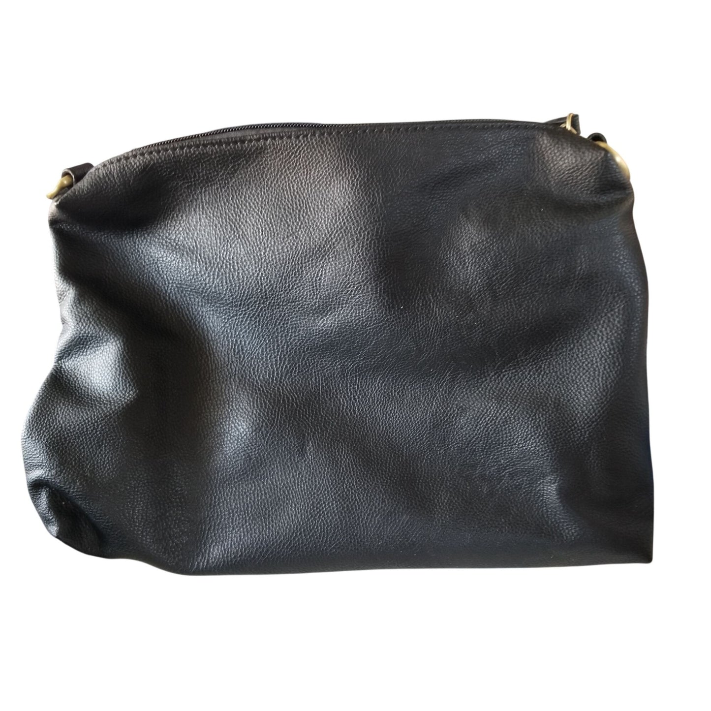 Purse Bag  Joy Susan Black Brown Filagree 12 ' x 9" Zip Pocket 2 Slip pockets Zip Top Handle