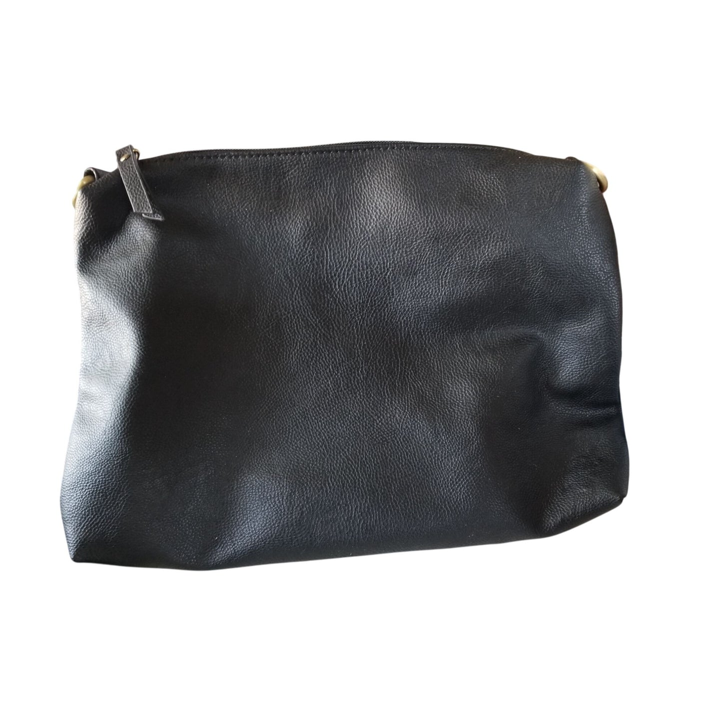 Purse Bag  Joy Susan Black Brown Filagree 12 ' x 9" Zip Pocket 2 Slip pockets Zip Top Handle
