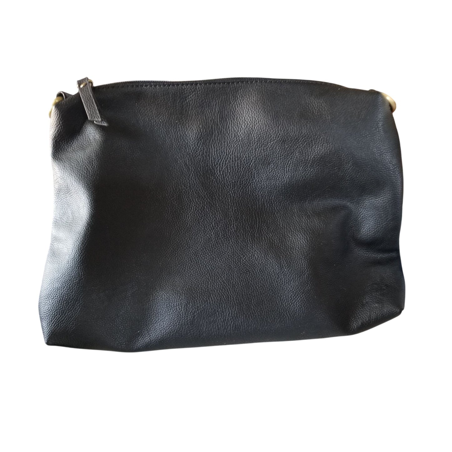 Purse Bag  Joy Susan Black Brown Filagree 12 ' x 9" Zip Pocket 2 Slip pockets Zip Top Handle