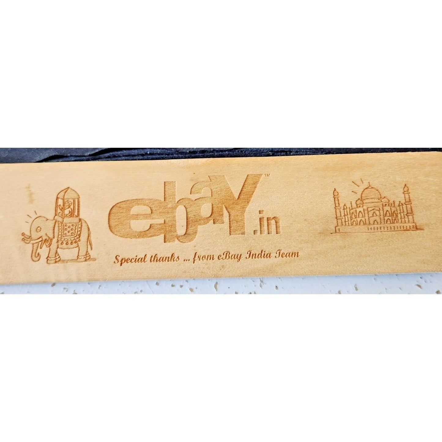 Ebay India Wood  Paddle Promo Item Red Rubber Handle 12" x 2" x 1"  Ebannayna
