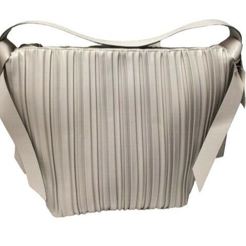 Purse Soft Pleated Hobo Handbag - A New Day™ Gray pumice stone 15" x 15" x 5" 20 Handle 1 Zip 2 Slit pocket inside