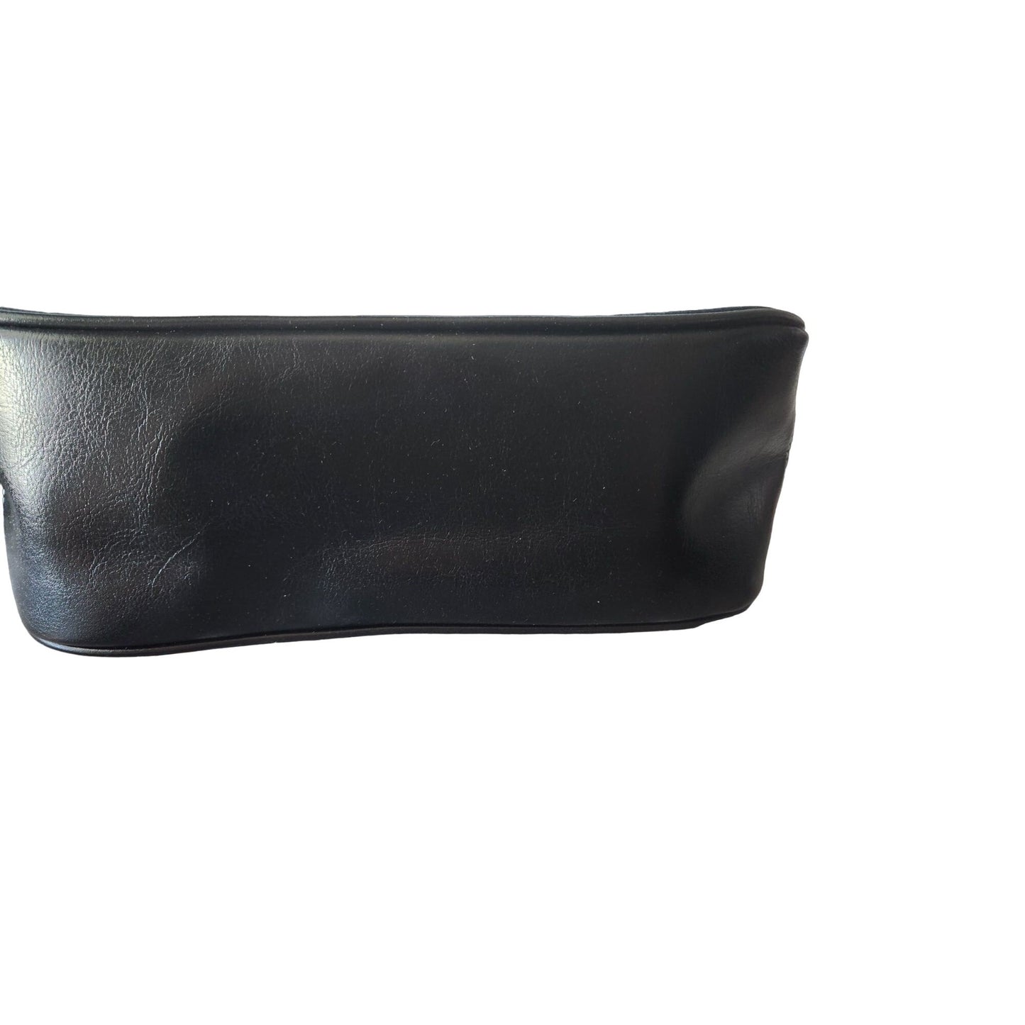 Purse Bag Black Grey Red  Zip Top Inside Zip Pocket  10 " x 4" x 4 1/2"  20" Handle Green Lining