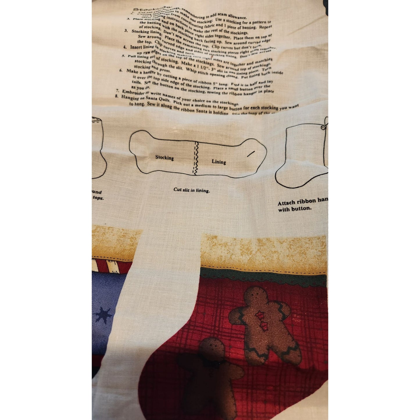 Craft Kit Whispering Pines Christmas Panel 36 x 60 Make several items applique