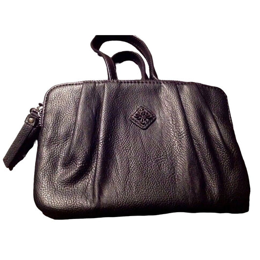 Purse Bag Simply Vera Wang Black Crossbody 50" Strap 8" x 5" x  3"    2 Zip Sections Card slots Pocket