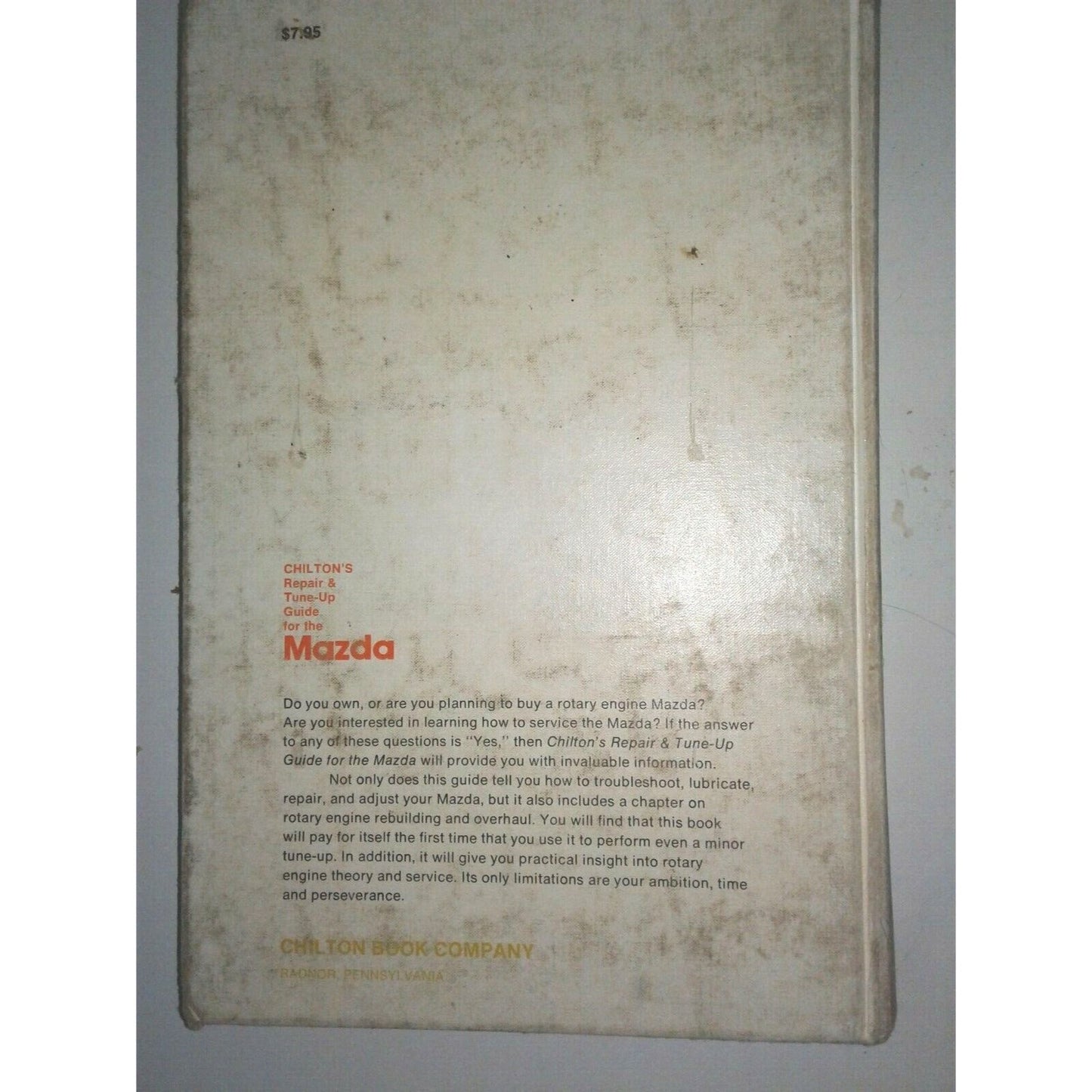 1971-73  Mazda Chiltons Repair TuneUp Guide Rotary Engine RX-3 1972-73  RX-2