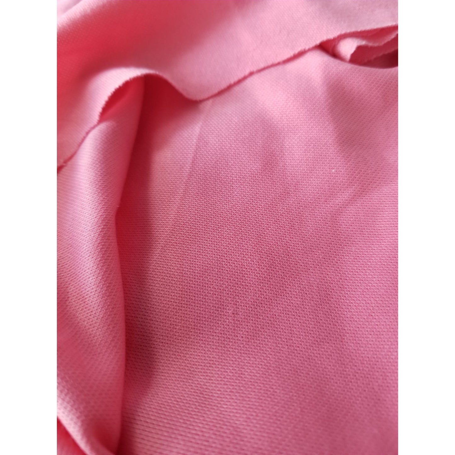 Material Peach  Light Polyester  Flowing  72" x 64"  Stretchy Flowing