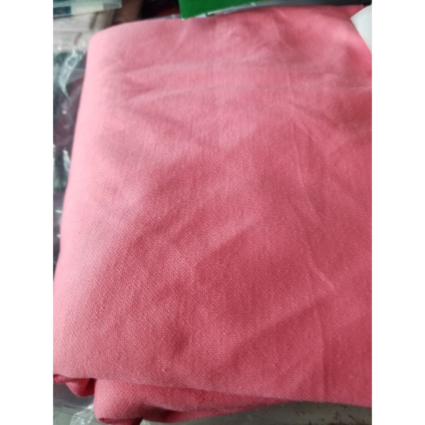 Material Peach  Light Polyester  Flowing  72" x 64"  Stretchy Flowing