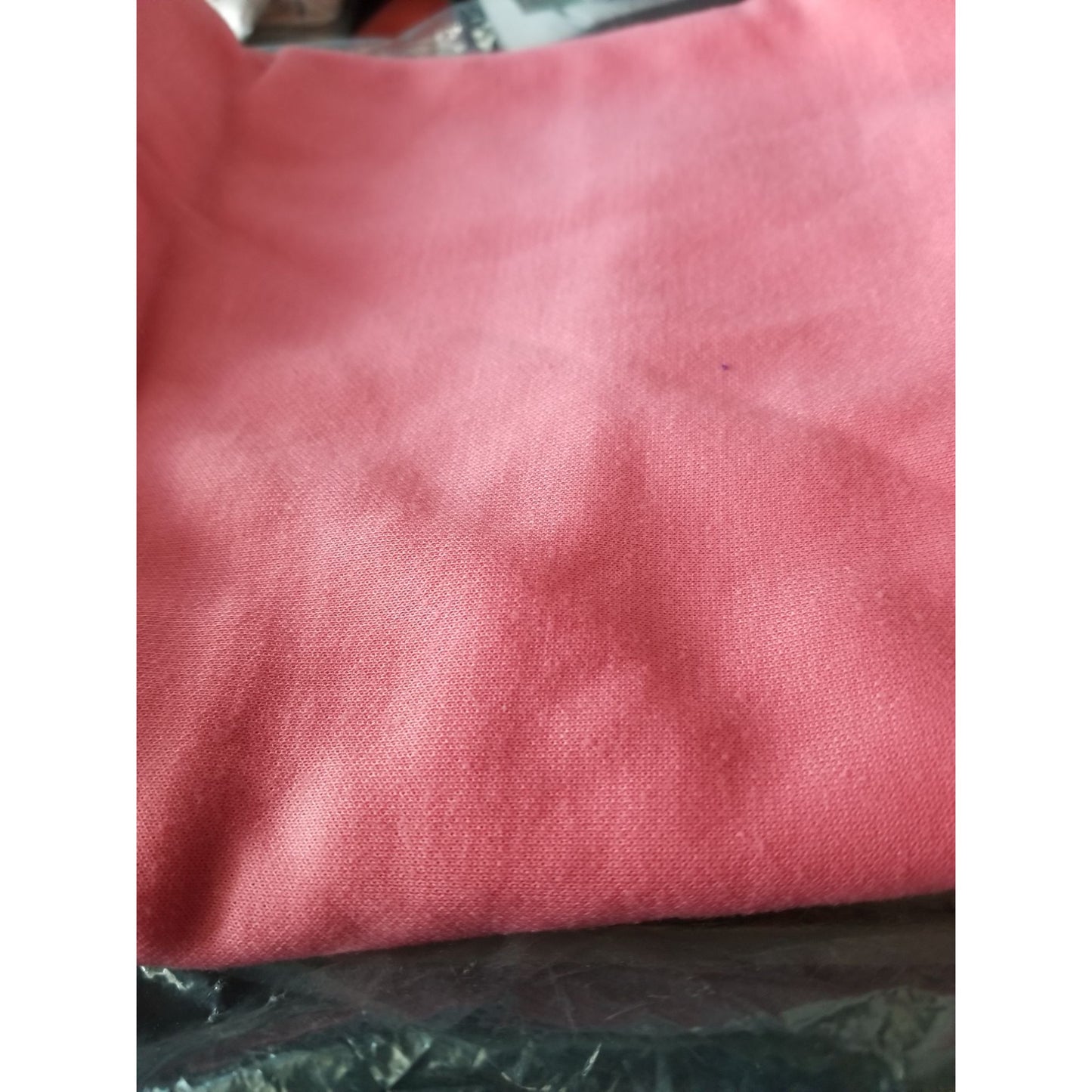 Material Peach  Light Polyester  Flowing  72" x 64"  Stretchy Flowing