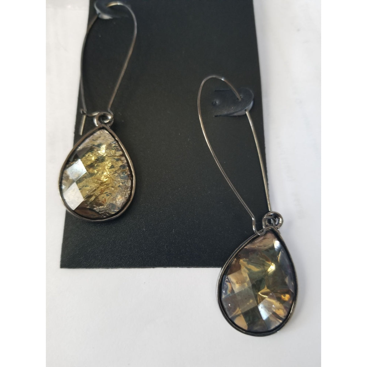 New York & Company Gold-Tone Teardrop Dangle Earrings