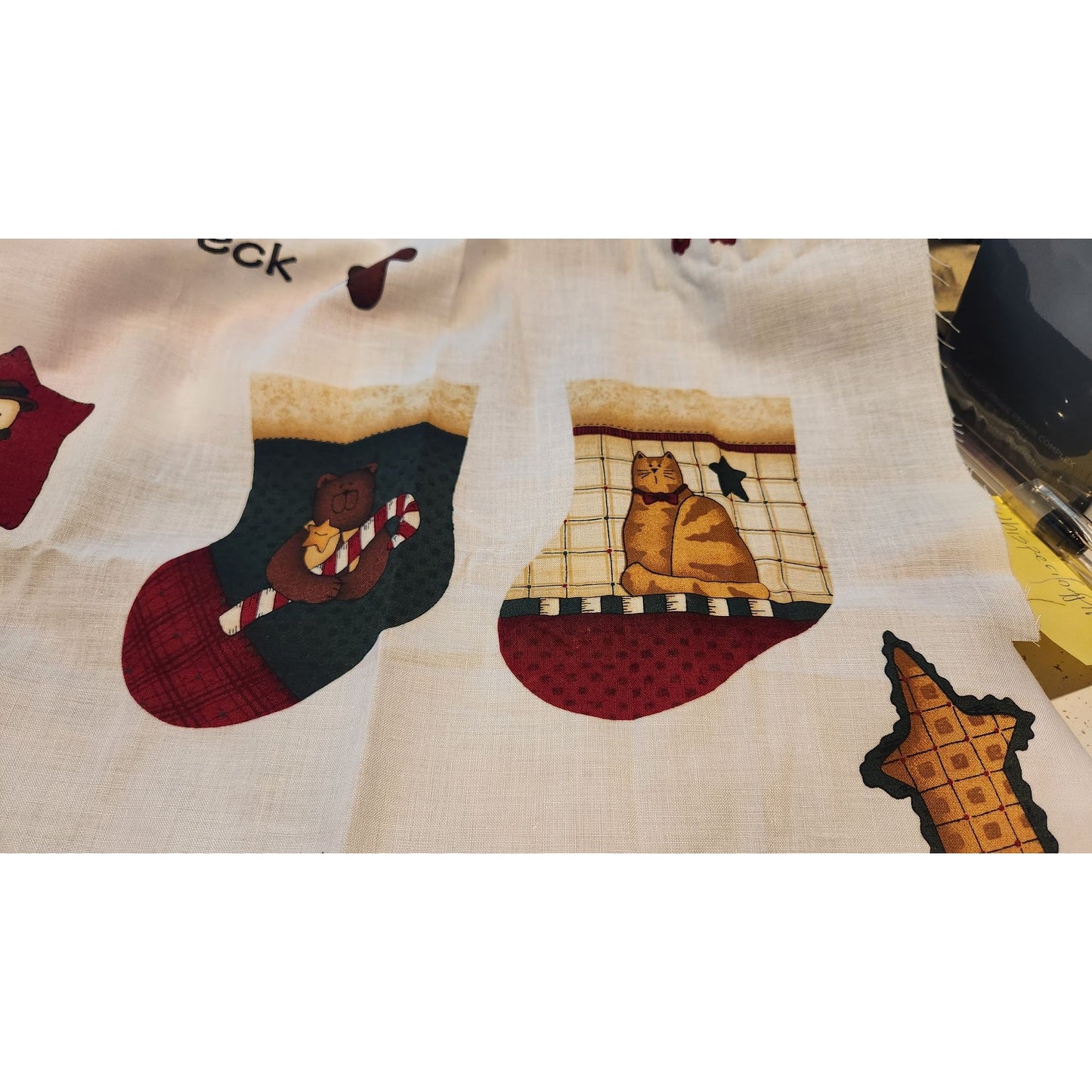 Craft Kit Whispering Pines Christmas Panel 36 x 60 Make several items applique