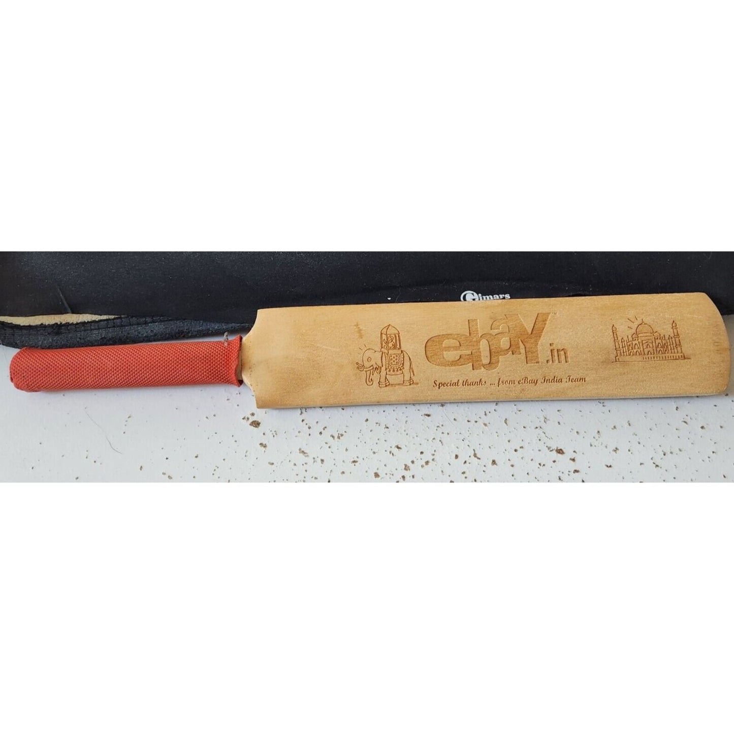 Ebay India Wood  Paddle Promo Item Red Rubber Handle 12" x 2" x 1"  Ebannayna