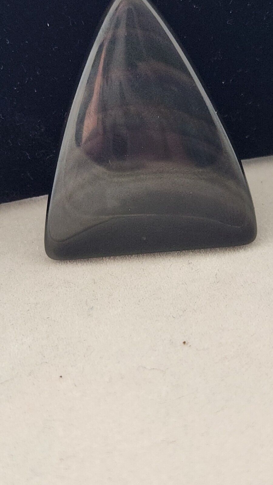 Gemstones Loose Obsidian  Cabochon 8.9 gr Pendant Size 40 mm x 32 mm x 5 mm