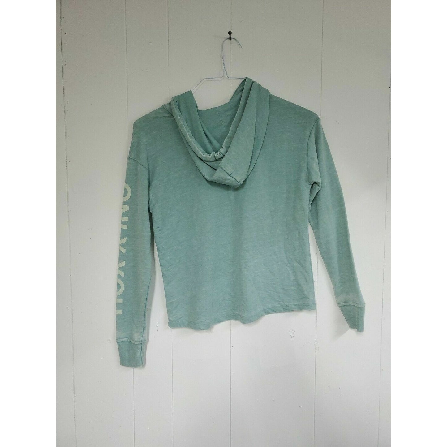 Sweatshirt Women's Teal Size XS Smokey the Bear Sweatshirt Hoodie Long Sleeve
