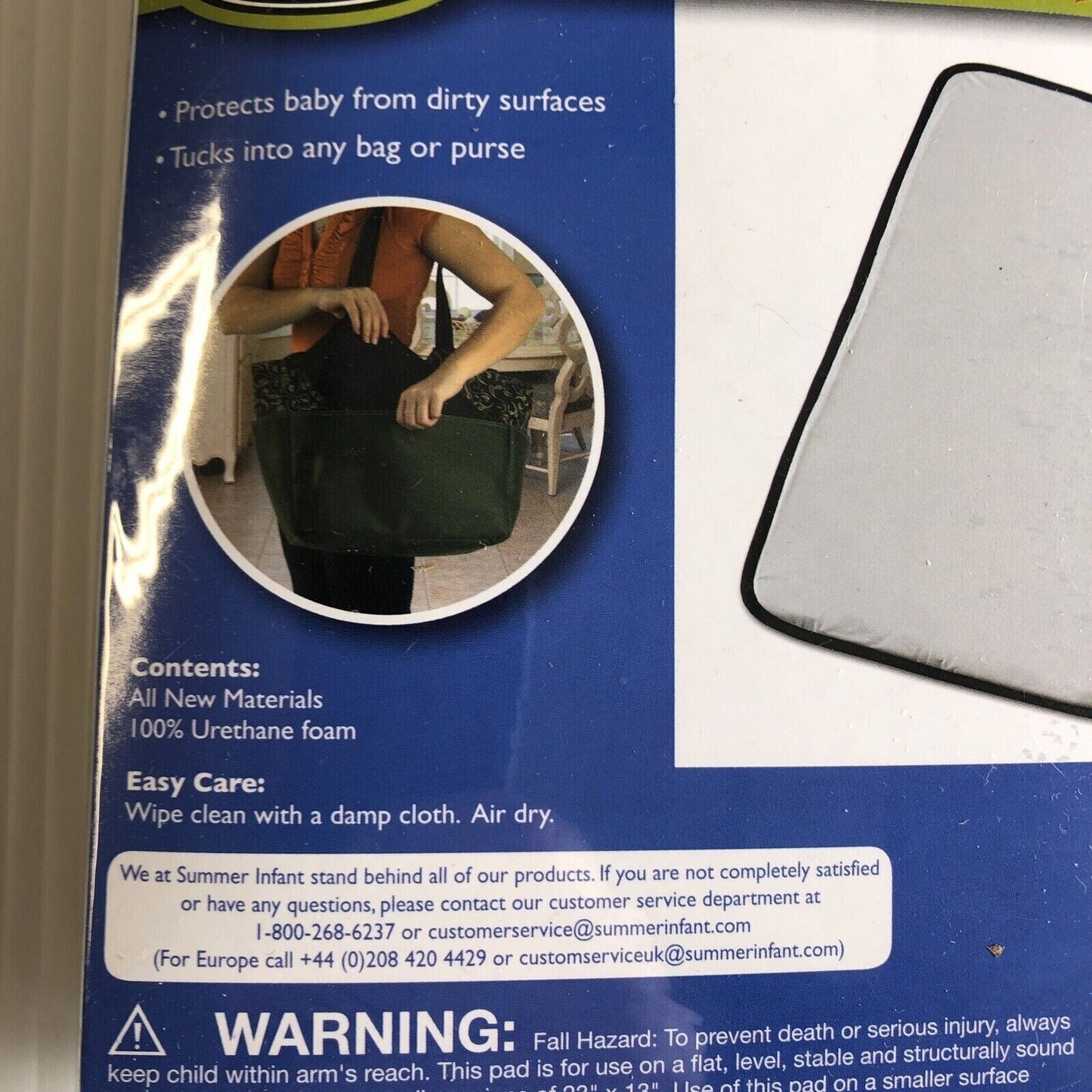 Padded Portable Changing Pad Summer Infant Quickchange Fully  Black New In Pkg