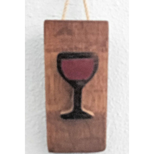 Sign Wine Barrel Red Wine Glass Wine Stave Toasted Craft paper