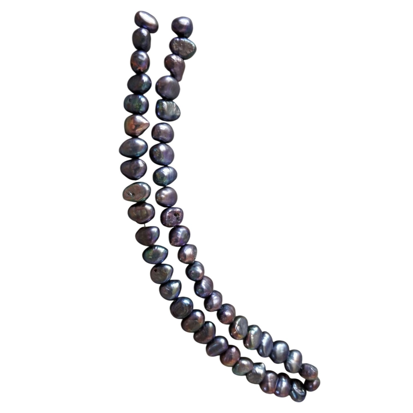 Loose Pearl Peacock  Pearl Bag  F 4   Oval 8 mm  Bin Pearl  20 Pcs  103.5  ct 20.7  gr  7" Drilled