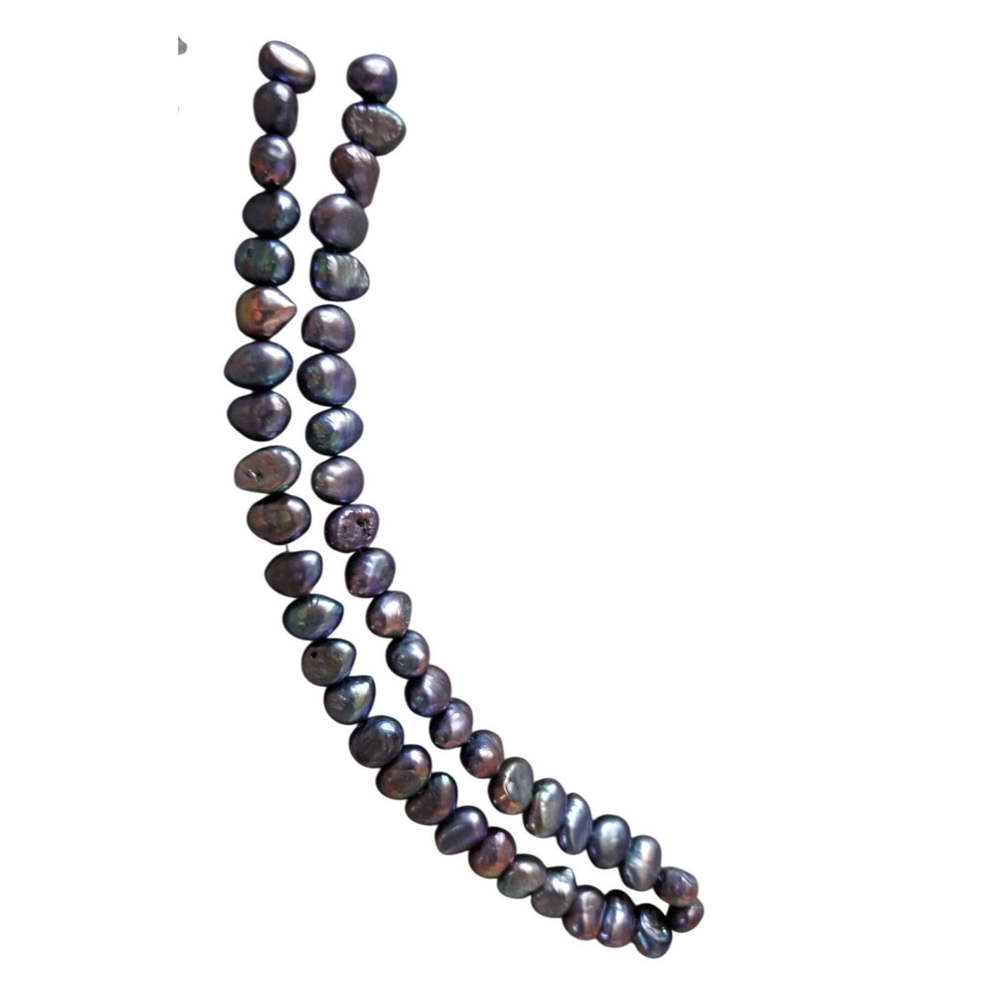Loose Pearl Peacock  Pearl Bag  F 4   Oval 8 mm  Bin Pearl  20 Pcs  103.5  ct 20.7  gr  7" Drilled