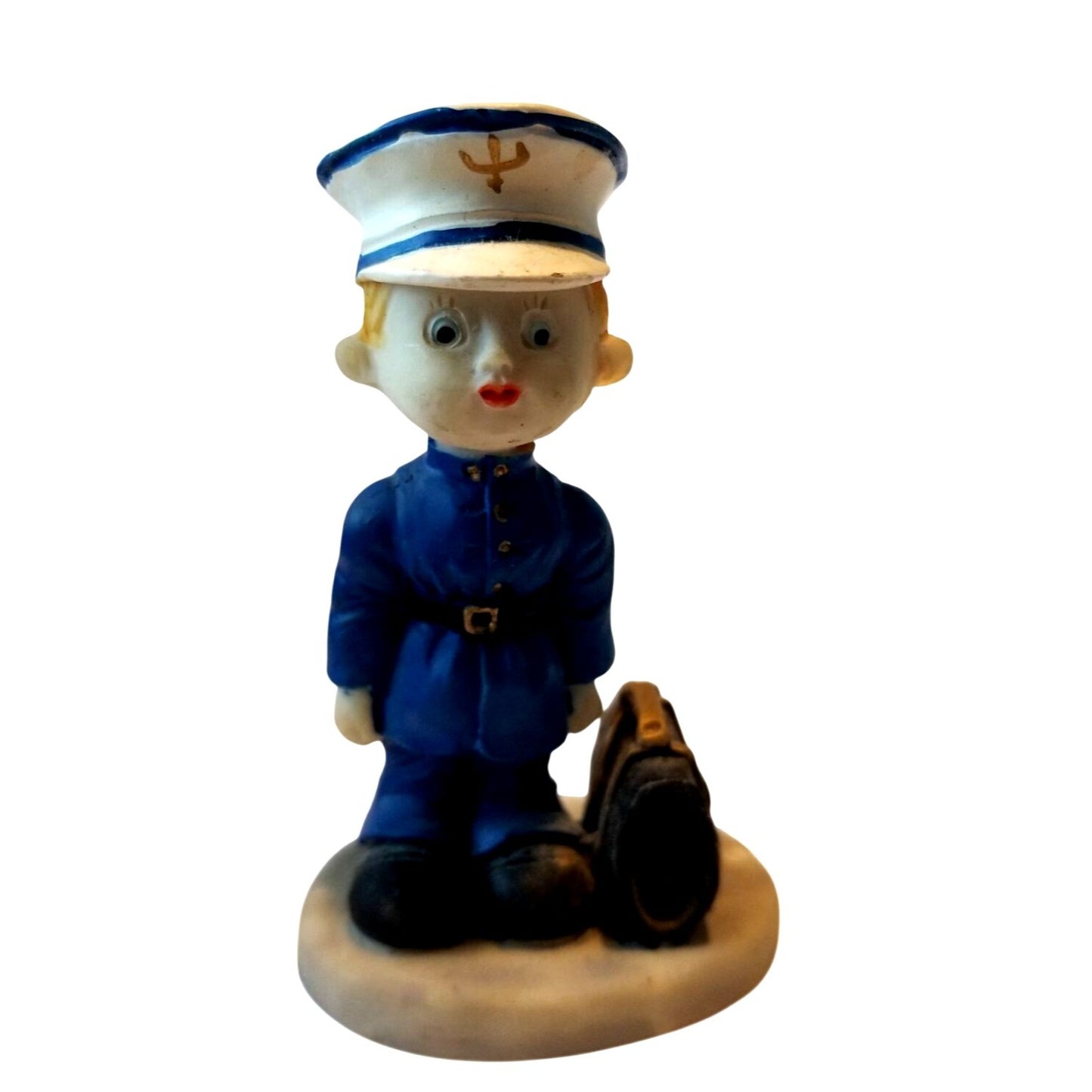 Statue set of 2  One Green one Green  3 1/2" tall 2" base