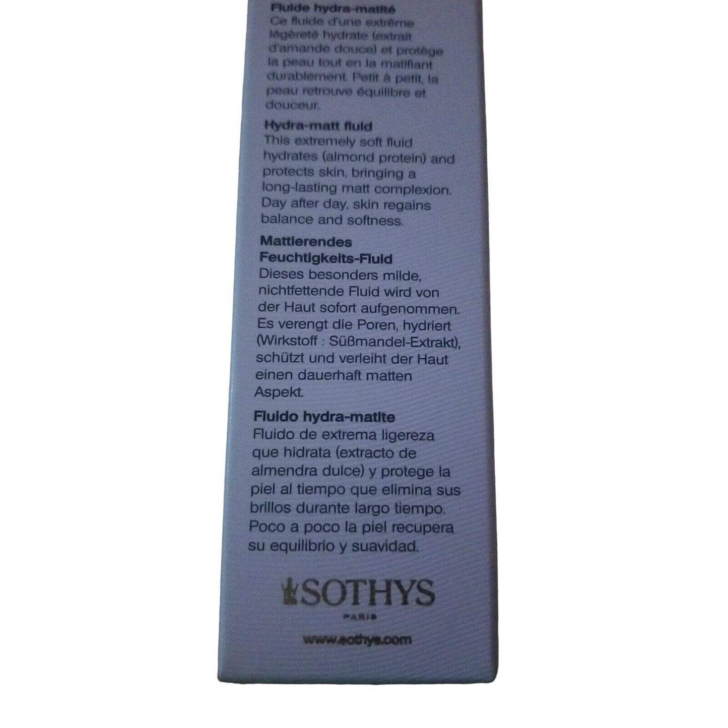 Skin Care Sothys Paris Fluide Hydra-Matite 1.69oz New