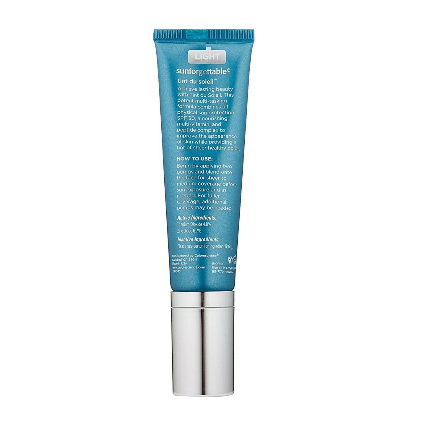 Skin Care Colorescience Tint du Soleil Tan SPF30 UV Protective Foundation 1 oz