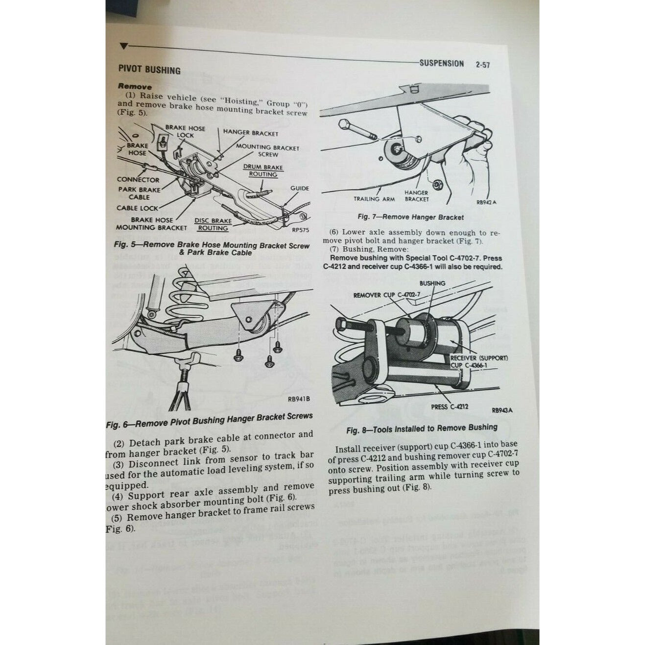 1988 Chrysler Service Manual Engine Chassis & Body Front Wheel Drive Car