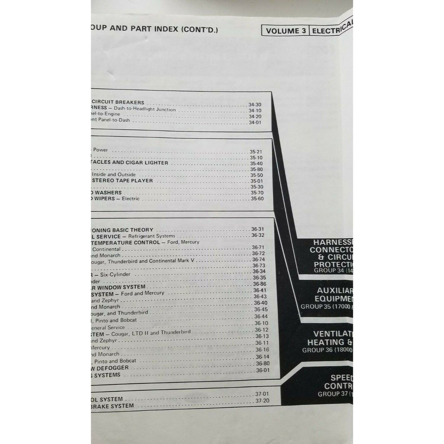 1978  Ford  Car Shop Manual Volume 3 Electrical