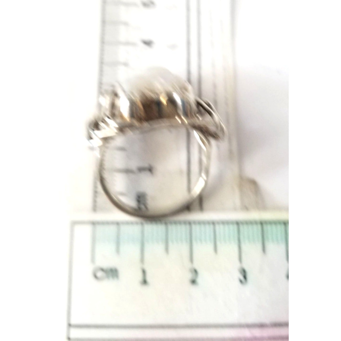 Ring Band Open Silver Baroque Pearl  3 cm wide  Size 10  10 gr 50 ct 3 cm x 3 cm  Jerry Fran Harr