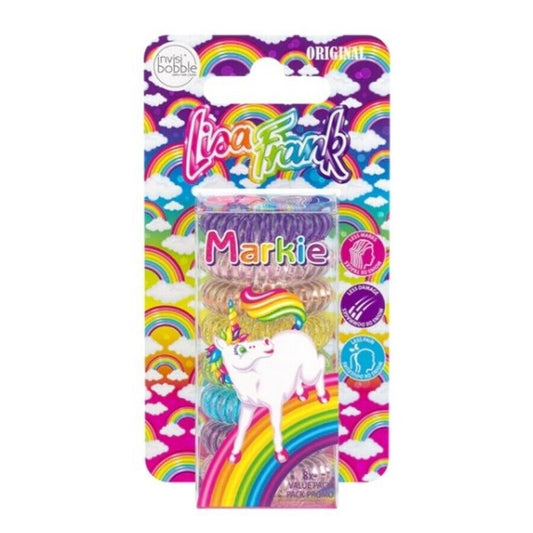 Invisibobble Lisa Frank Markie 8 pc Original Hair Ties Set