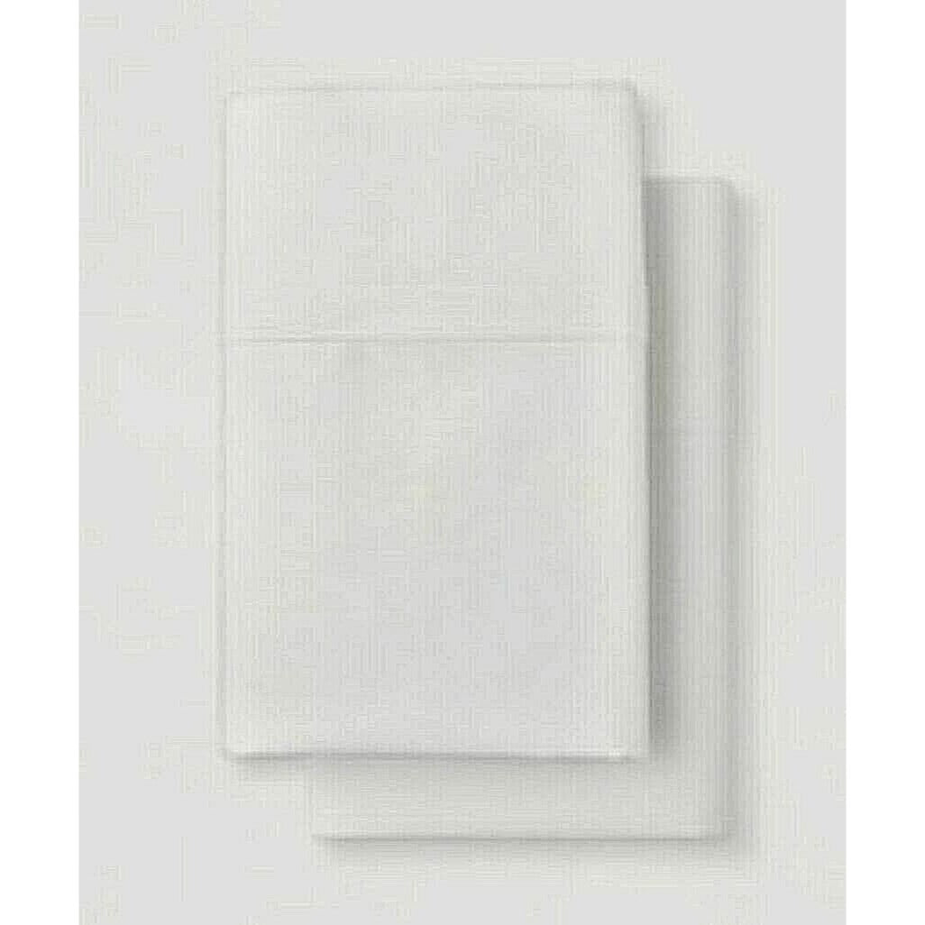 Pillowcases White Made by Design Easy Care King Size Solid Set of 2 100% Cotton