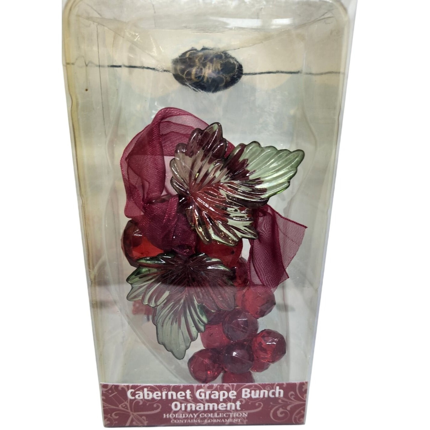 Ornament Christmas  Red Grape Cluster 4 1/2" Tall Epic Hanging