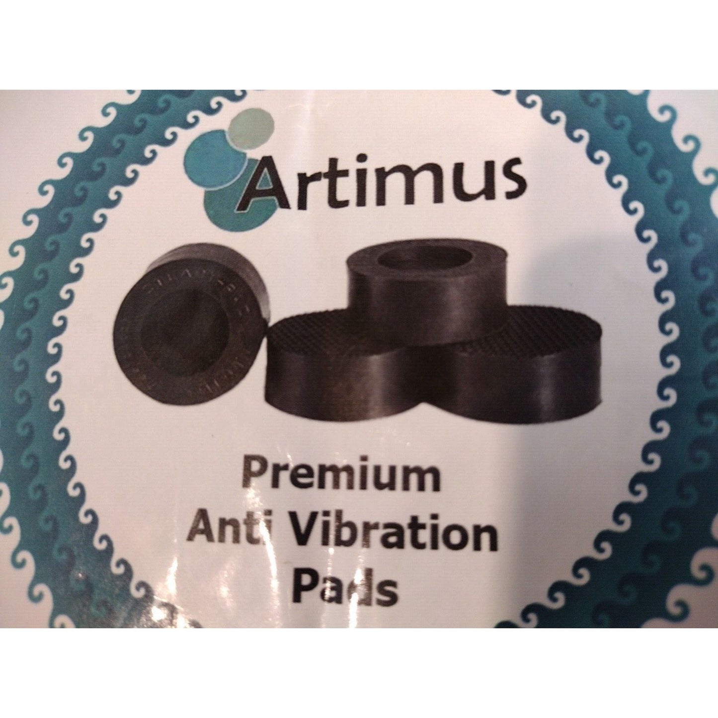 Artimus Premium Anti Vibration Pads 4 PC Black