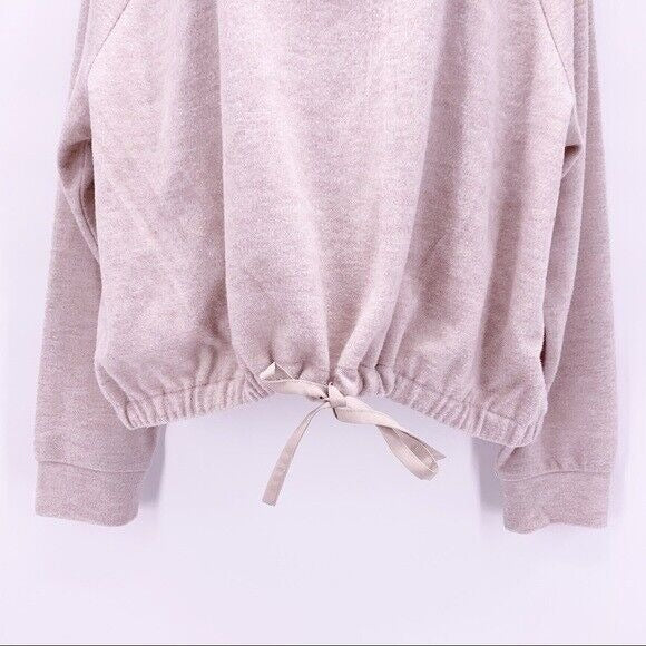 Sweatshirt Prologue Women's Size XXL Long Sleeve Tie Waist Neutral Heather