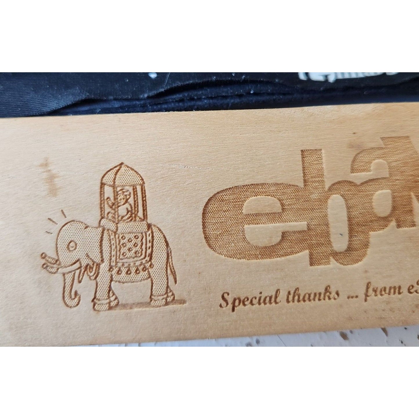 Ebay India Wood  Paddle Promo Item Red Rubber Handle 12" x 2" x 1"  Ebannayna