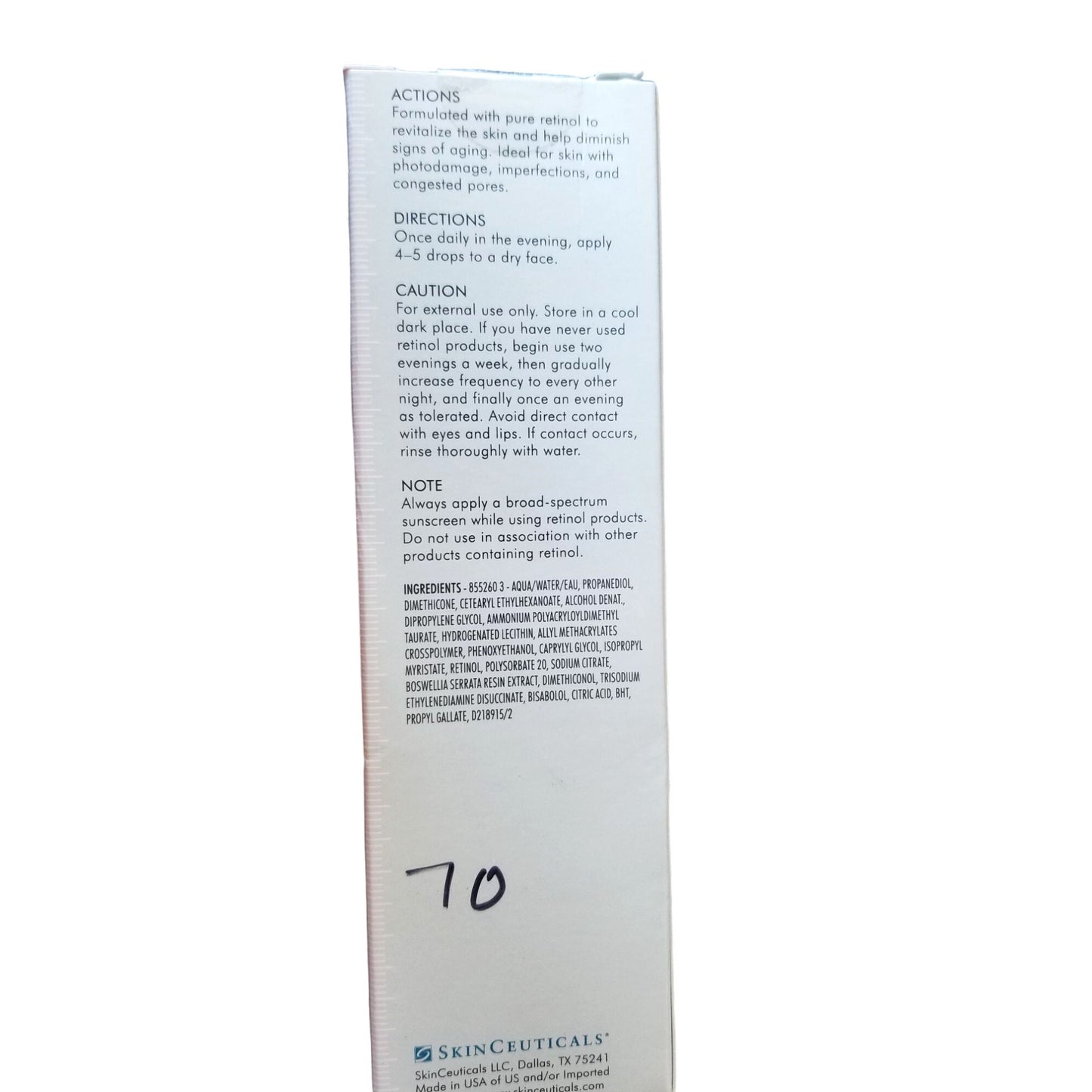 Skin Care SkinCeuticals Retinol 0.3  1 oz