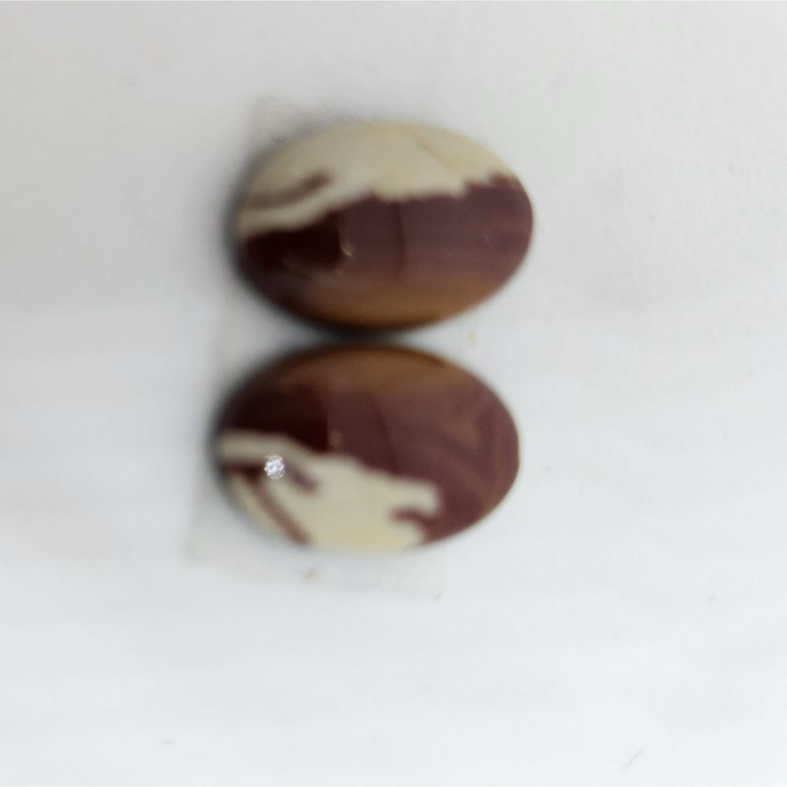 Gemstone Loose Picasso Jasper Stone Matched Pair Earrings 14 ct  2.4 gr