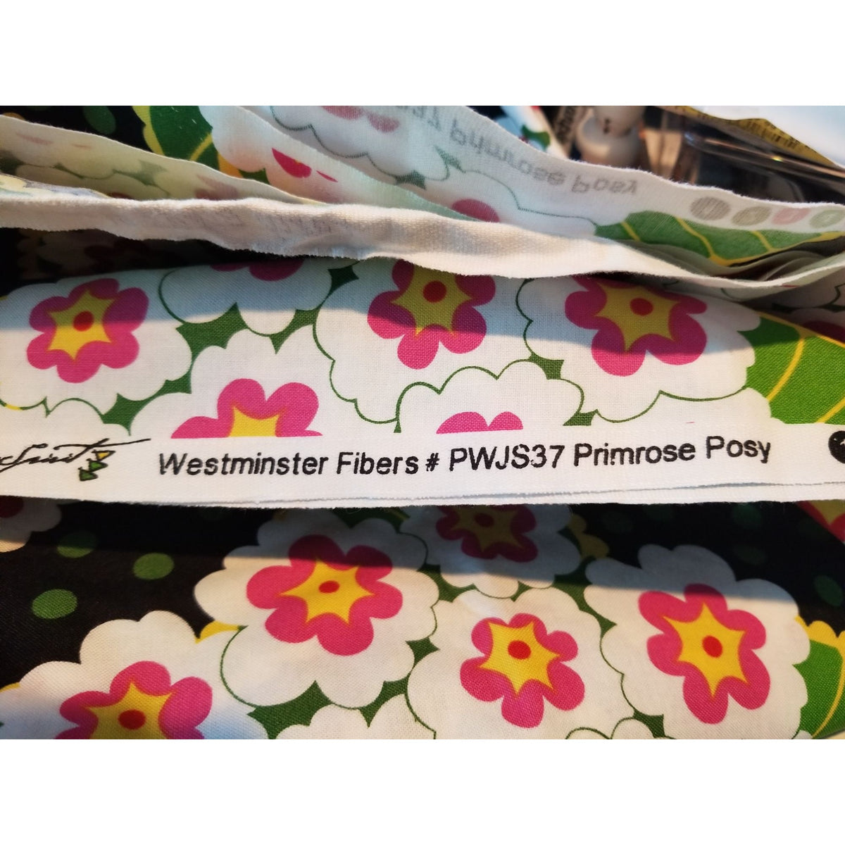 Material Black  Fabric Big Flowers Red White Green Leaves Fabric    46" x 36"   Cotton Craft Clothing fabric Joann  Fabric